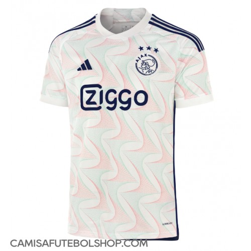 Camisa de time de futebol Ajax Replicas 2º Equipamento 2023-24 Manga Curta